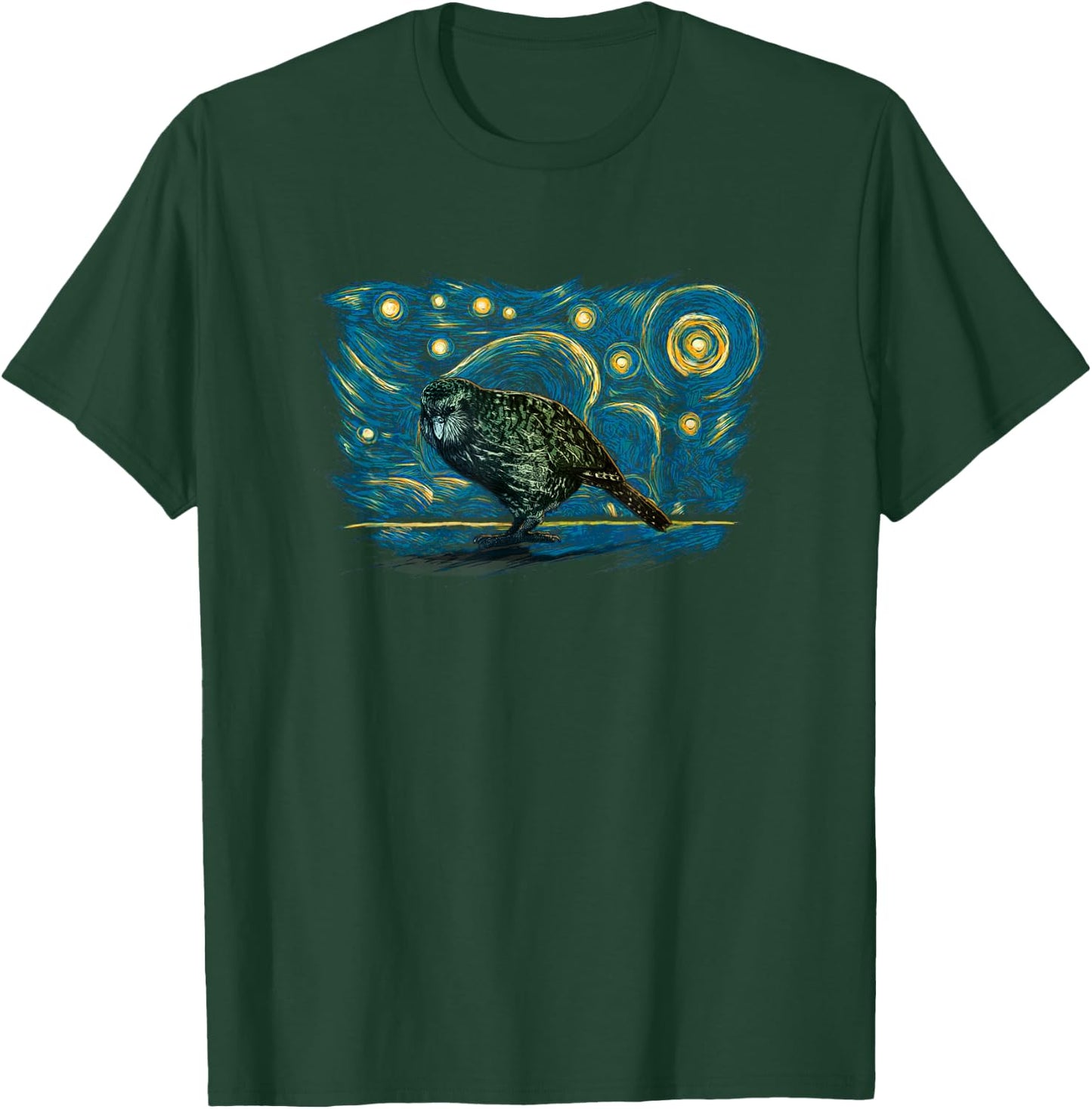 Retro Vintage Style Kakapo T-Shirt - T-Shirt | Forest