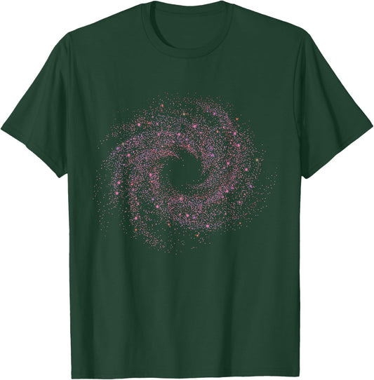 Physicist Astronaut Gift Quantum Physics Spiral Galaxy T-Shirt - T-Shirt | Forest