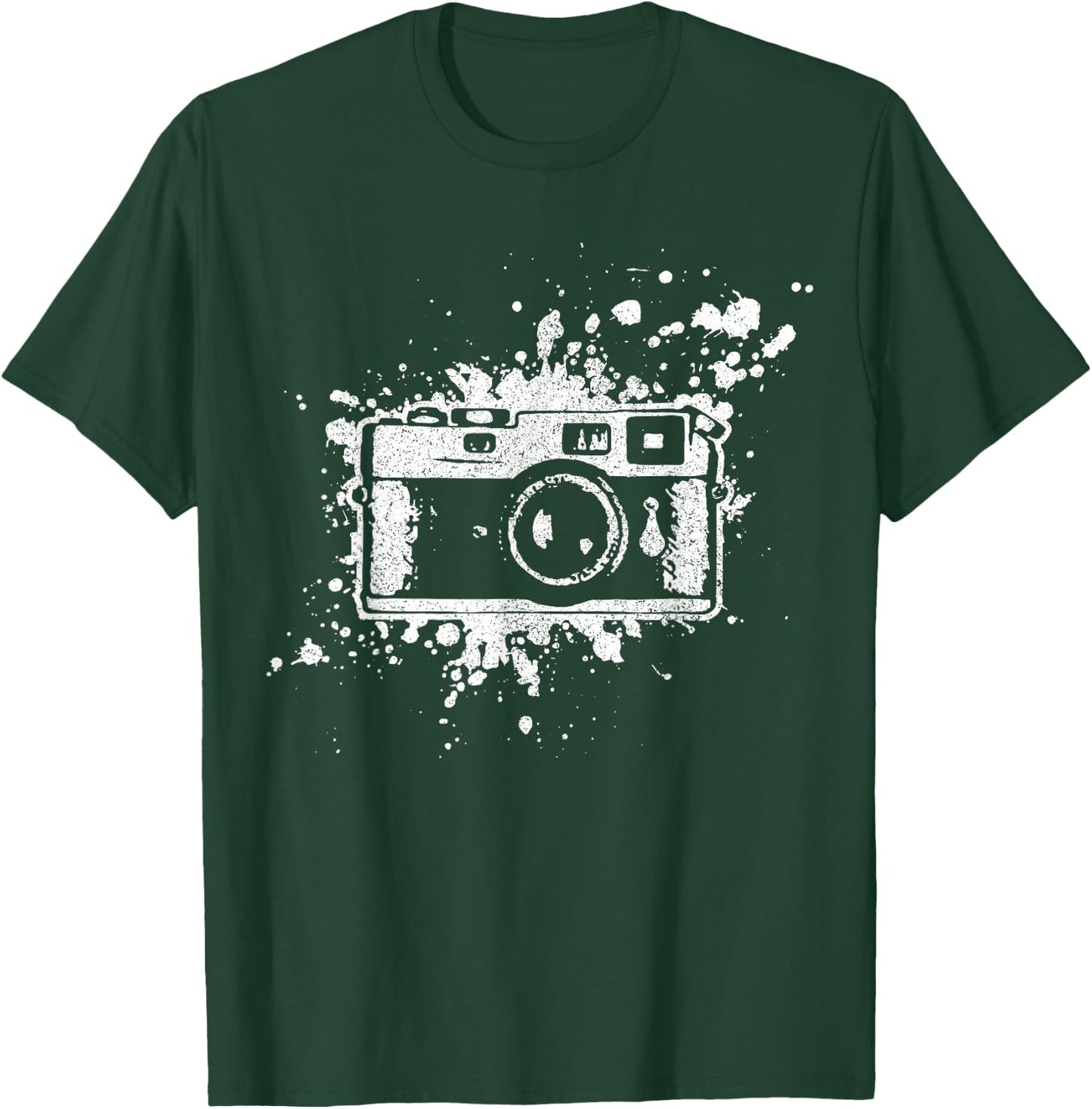 Photographer Gift Vintage Camera Photography T-Shirt - T-Shirt | Forest