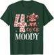 4 Ever Moody Scottish Highland Cow 4th Birthday Girl T-Shirt - T-Shirt | Forest