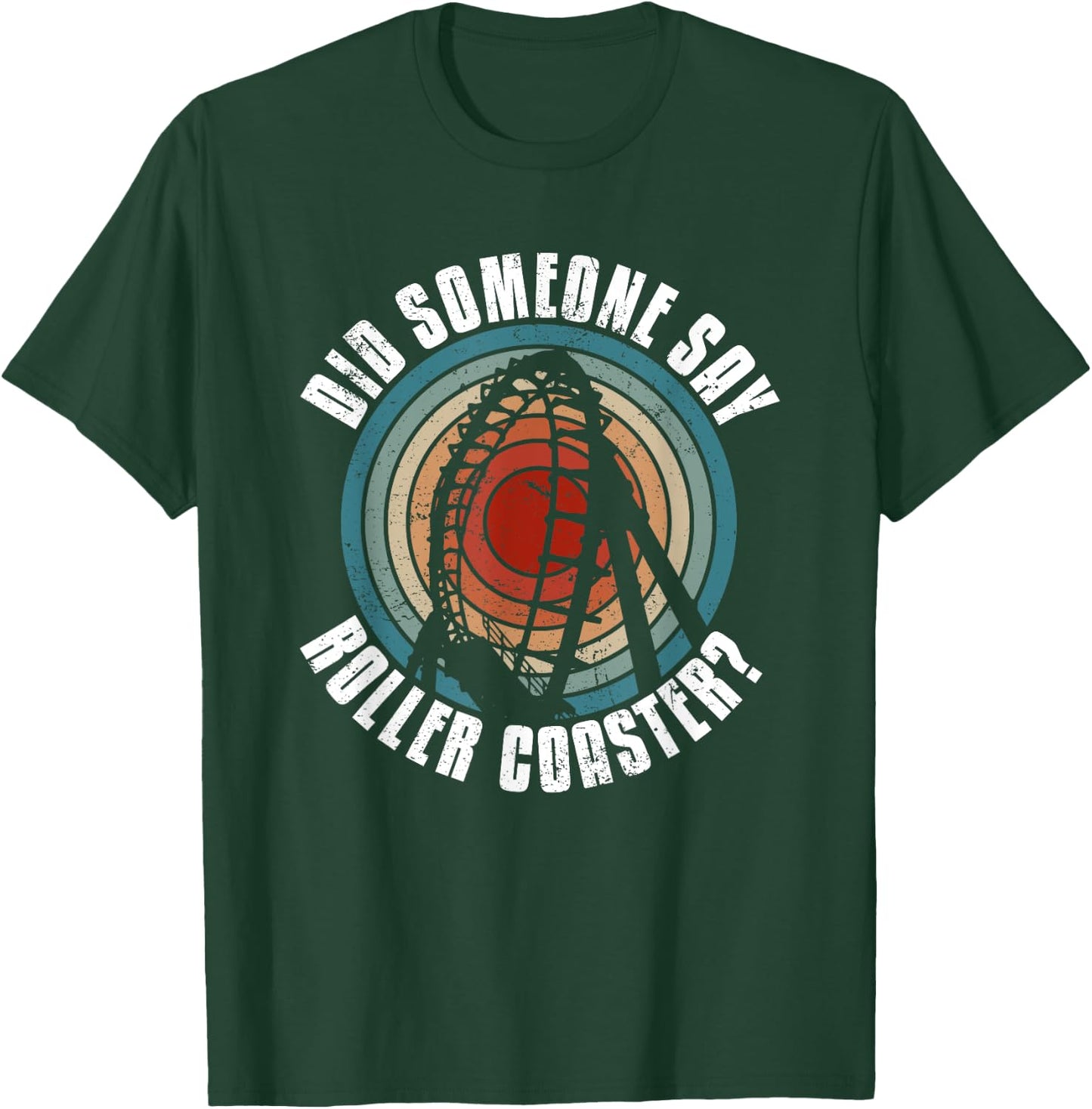 Riding Roller Coasters Hobby Adventures T-Shirt - T-Shirt | Forest