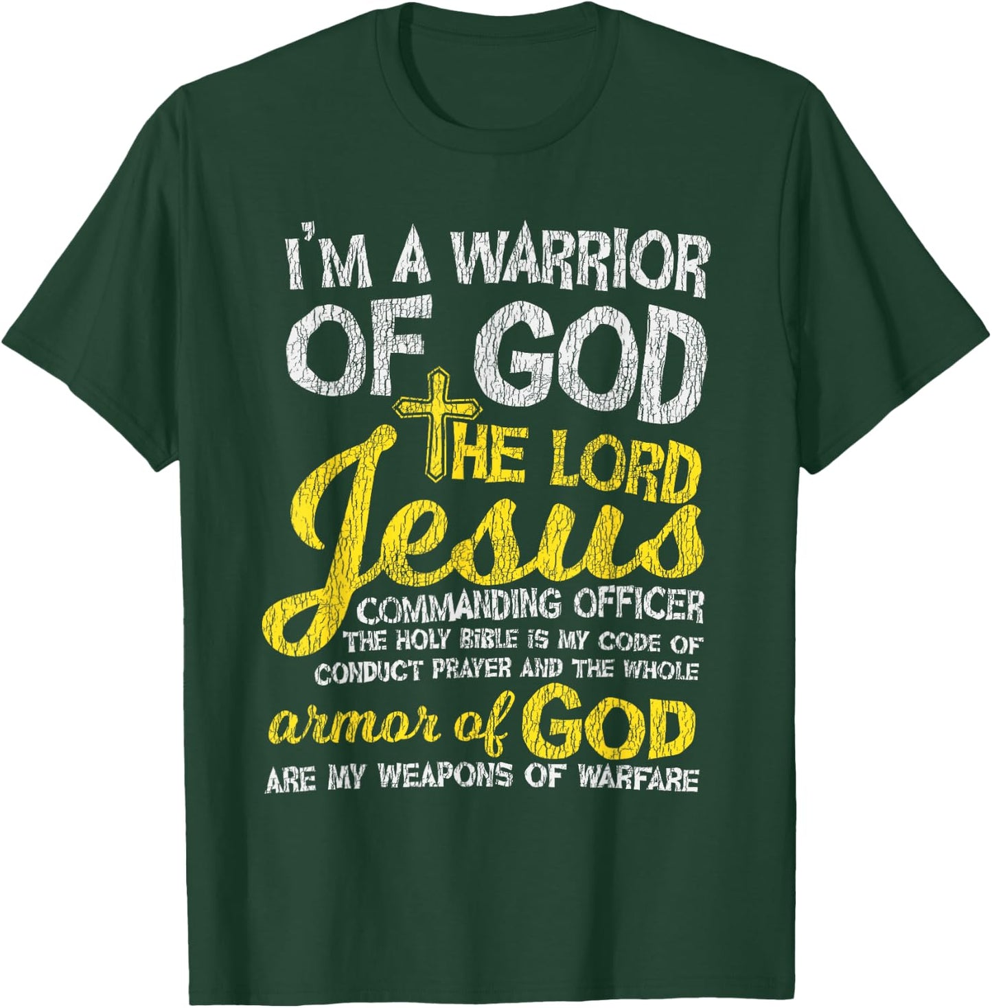 The Lord Jesus Armor Of God Cross Faith Christian Bible Gift T-Shirt - T-Shirt | Forest