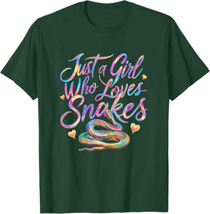 Snake Just A Girl Who Loves Snakes T-Shirt - T-Shirt | Forest