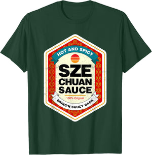 Szechuan Sauce Funny Condiment Halloween Costume T-Shirt - T-Shirt | Forest