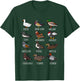 Cute Duck Waterfowl Animal Species Types,Duck Wildlife Lover T-Shirt - T-Shirt | Forest
