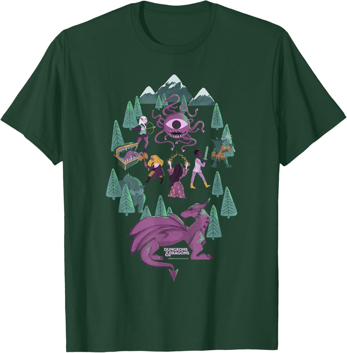 Dungeons & Dragons Forest Crew T-Shirt - T-Shirt | Forest