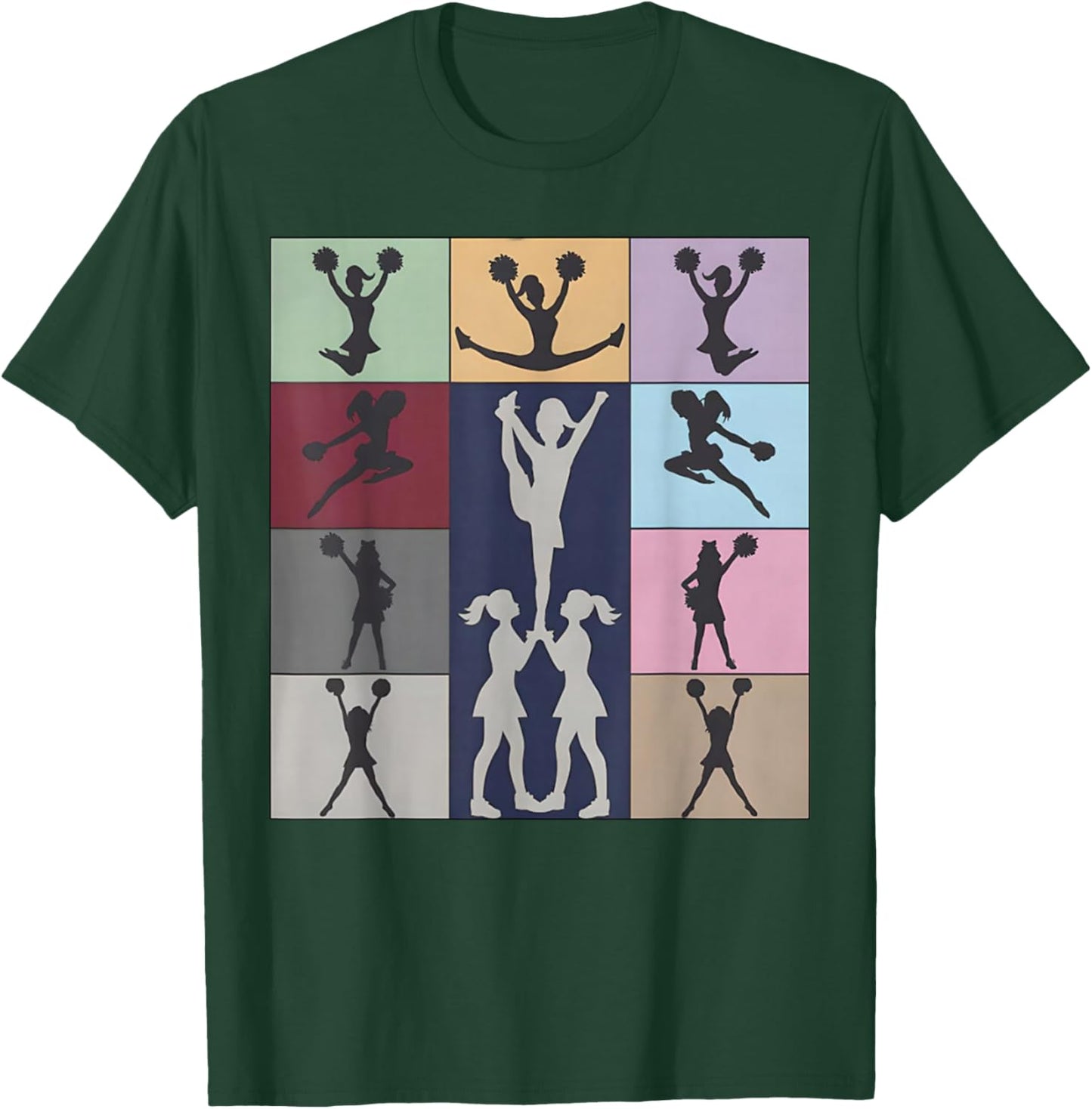 Cheerleading Cheerleader Squad Girl Teen Cheer Practice T-Shirt - T-Shirt | Forest