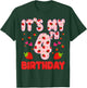 Kids 4 year old Strawberry Birthday Girl Sweet Fruit 4th T-Shirt - T-Shirt | Forest