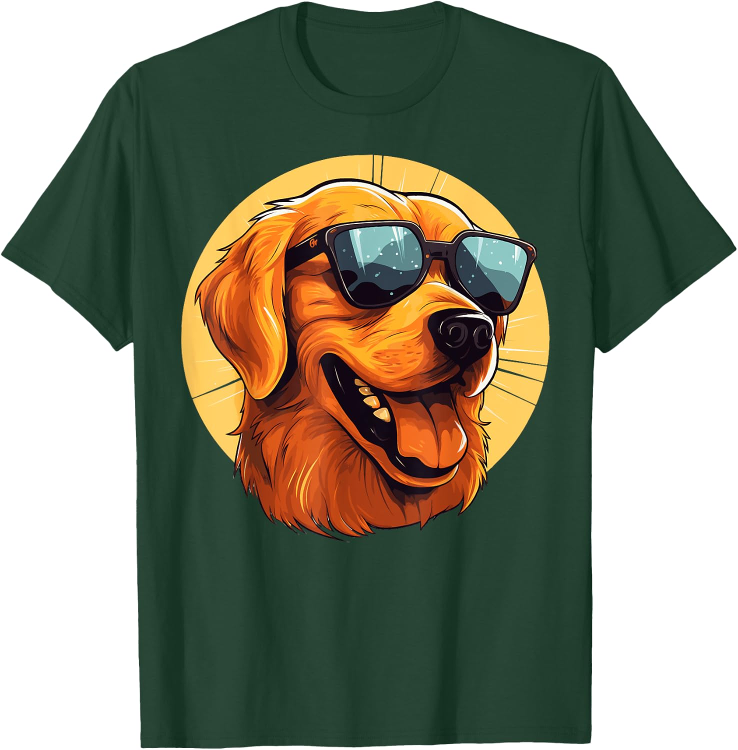 Golden Retriever for Kid Boys Girls Funny Dog Lover T-Shirt - T-Shirt | Forest