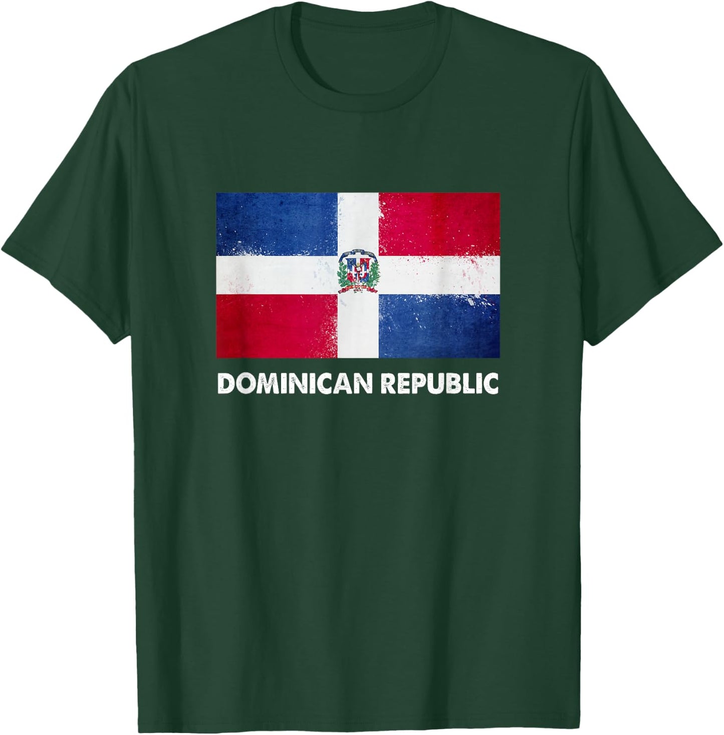 Dominican Republic Flag Shirt | Dominican T-Shirt - T-Shirt | Forest