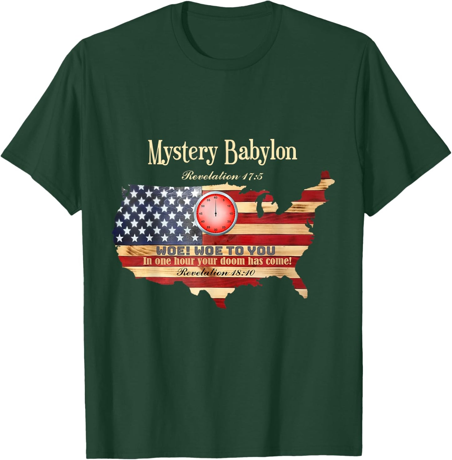 Mystery Babylon Revelation 17:5 T-Shirt - T-Shirt | Forest