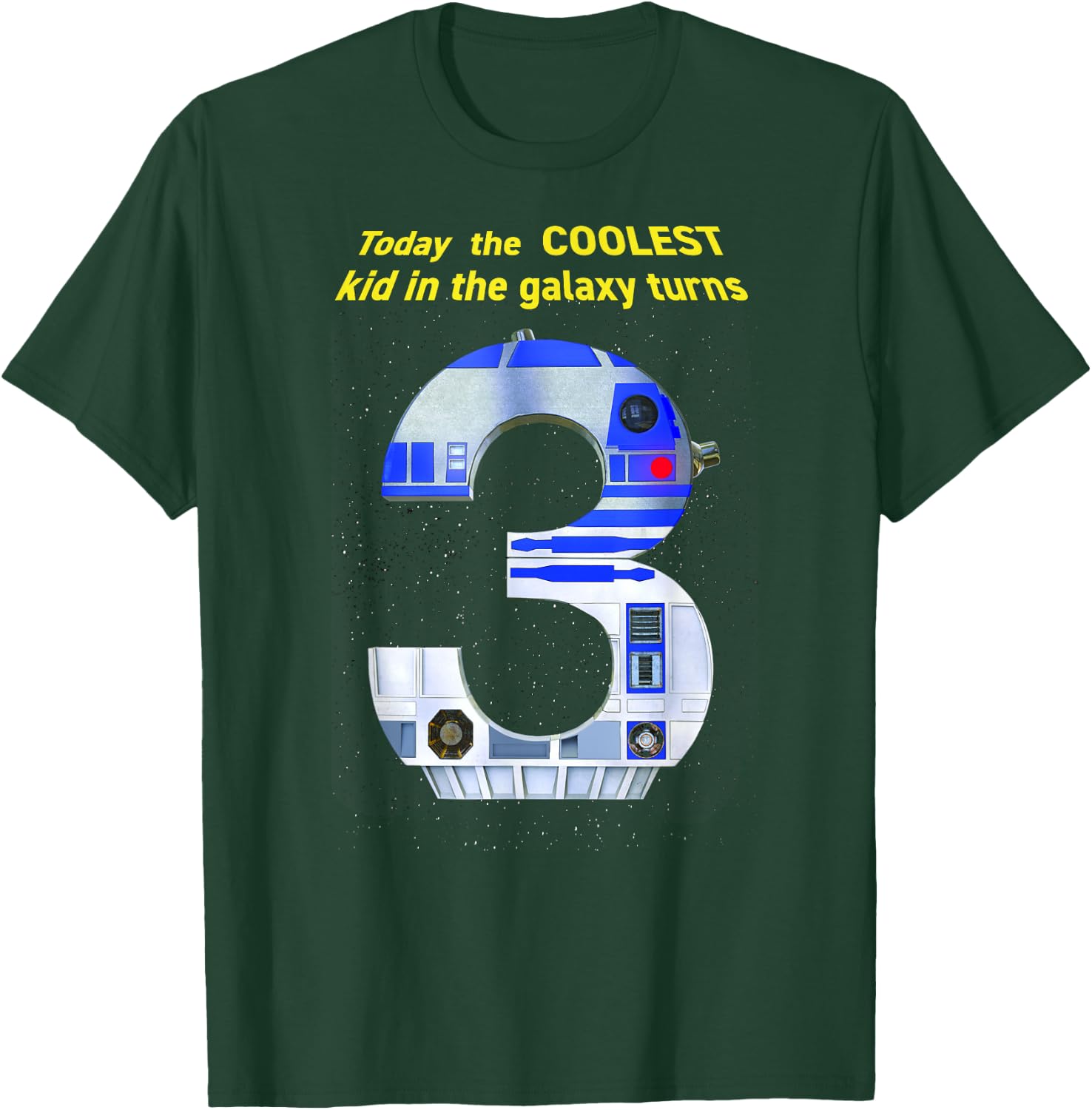 Star Wars R2 Cool Third Birthday T-Shirt - T-Shirt | Forest
