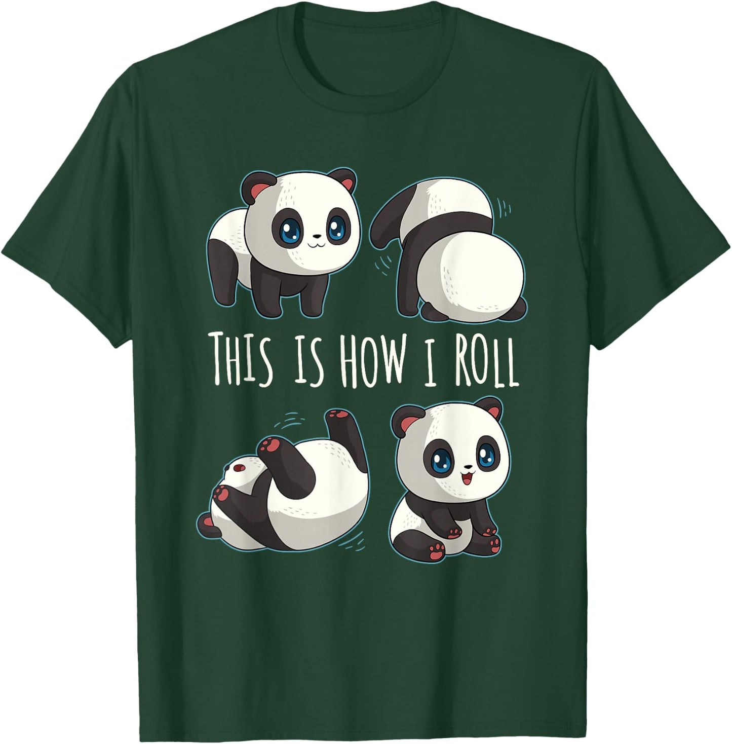 Cute Panda Shirts for Girls Little Bear Panda Gifts T-Shirt - T-Shirt | Forest