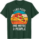 I Like Pizza And Maybe 3 People Vintage Retro Pizza T-Shirt - T-Shirt | Forest