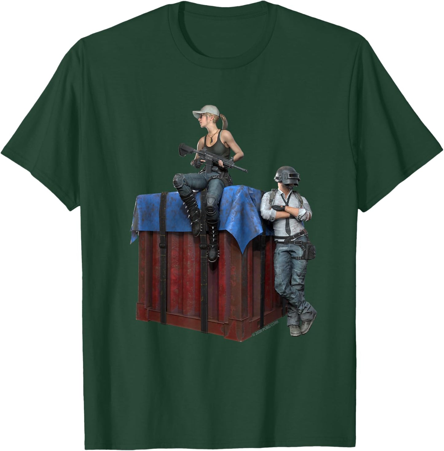 PUBG Survivors Duo Crate T-Shirt - T-Shirt | Forest