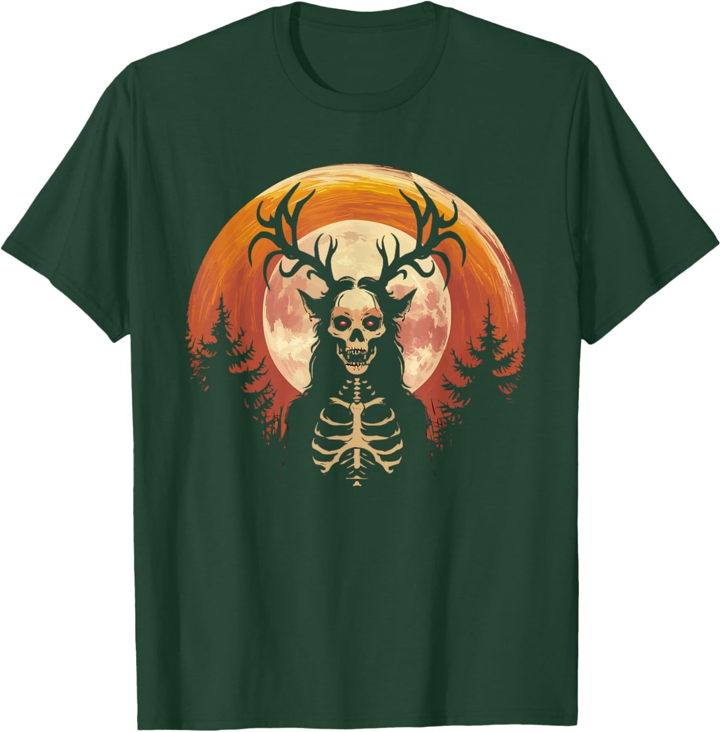 Wendigo Monster Legendary Creature Cryptozoology Cryptid T-Shirt - T-Shirt | Forest