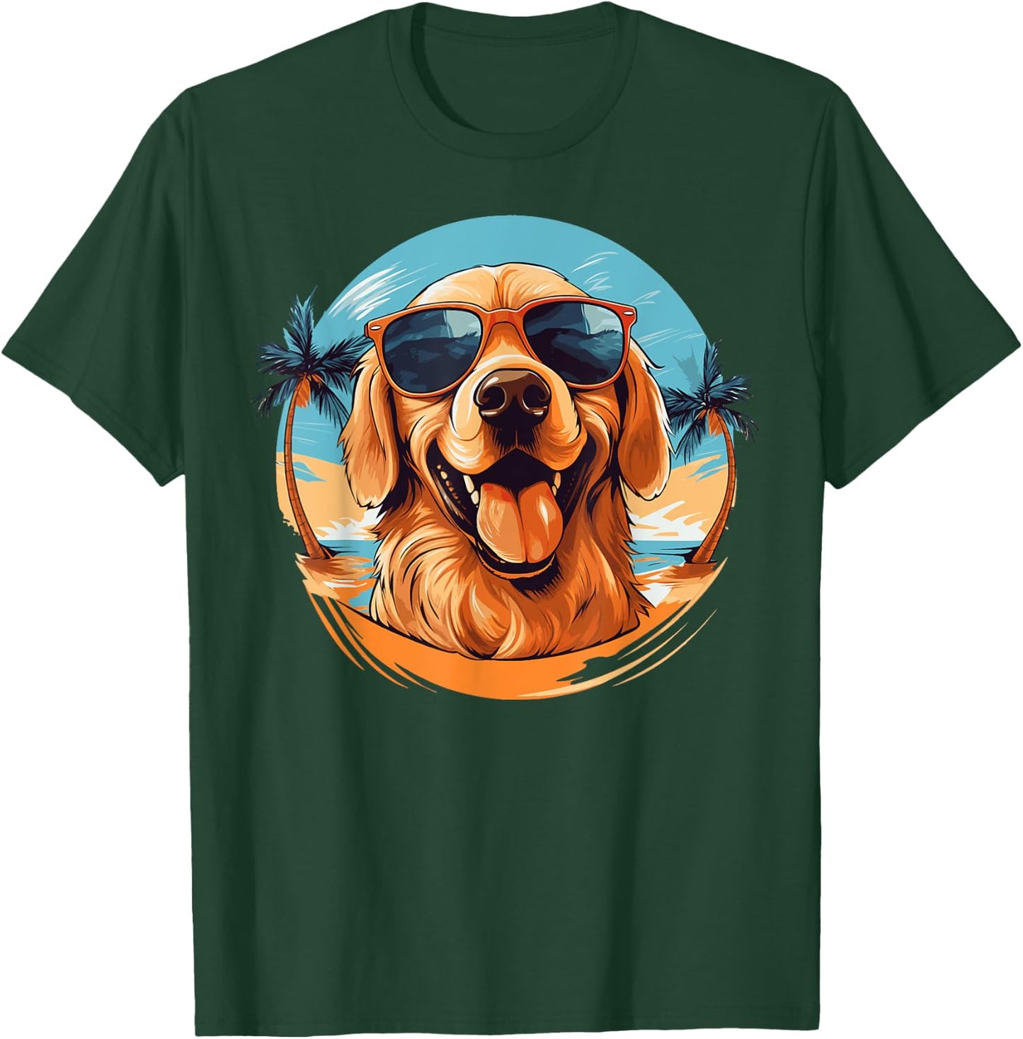 Golden Retriever for Kid Boys Girls Funny Dog Lover T-Shirt - T-Shirt | Forest