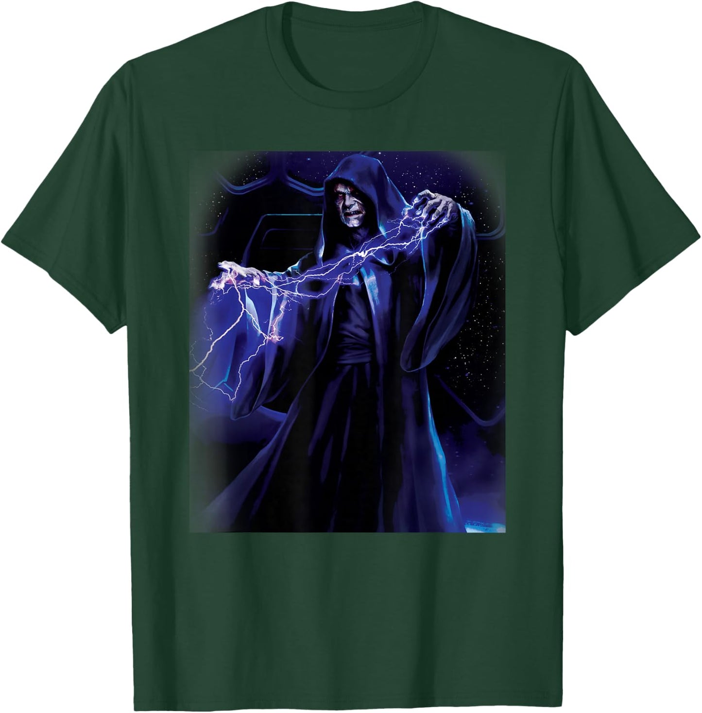 Star Wars Emperor Palpatine Darth Sidious Force Lightning T-Shirt - T-Shirt | Forest