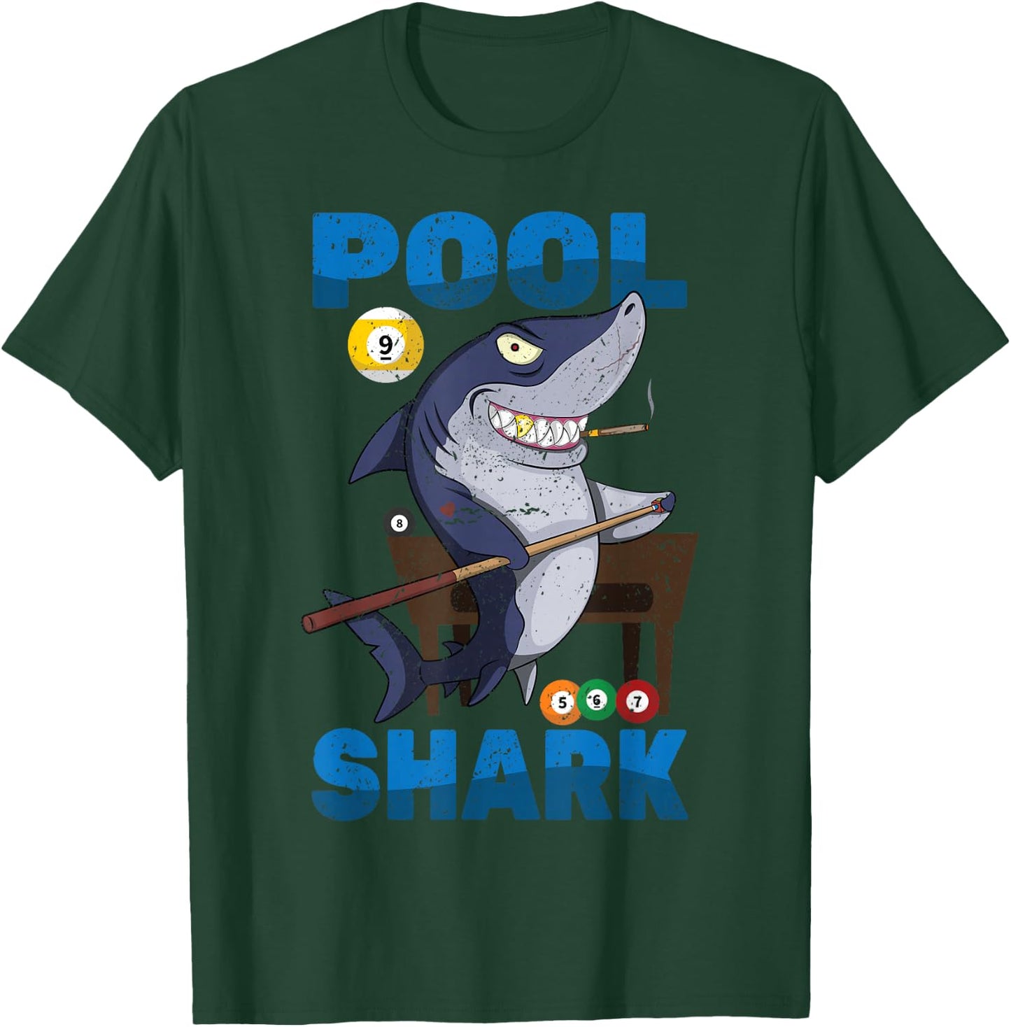 Billiards - Pool Shark - Snooker Player - Bar Pub - Animals T-Shirt - T-Shirt | Forest