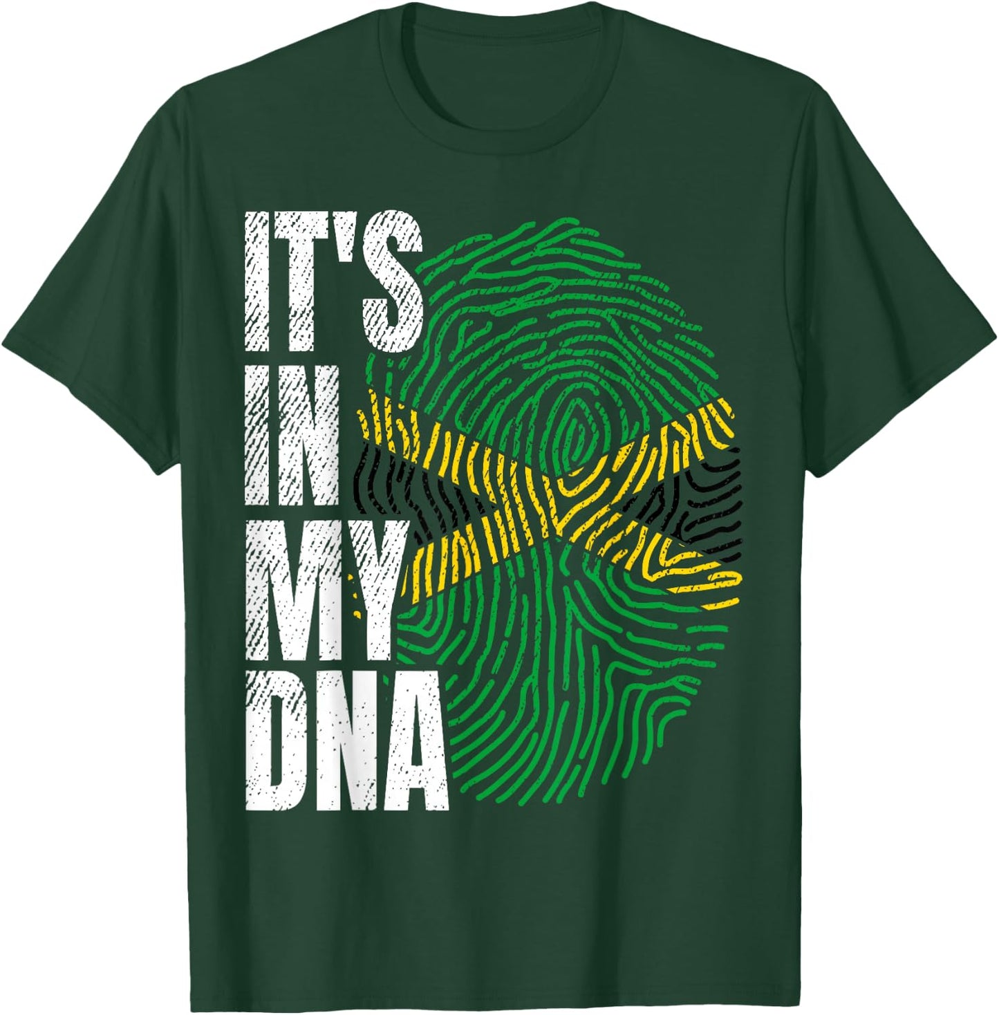 Jamaican Pride Flag Celebration T-Shirt - T-Shirt | Forest