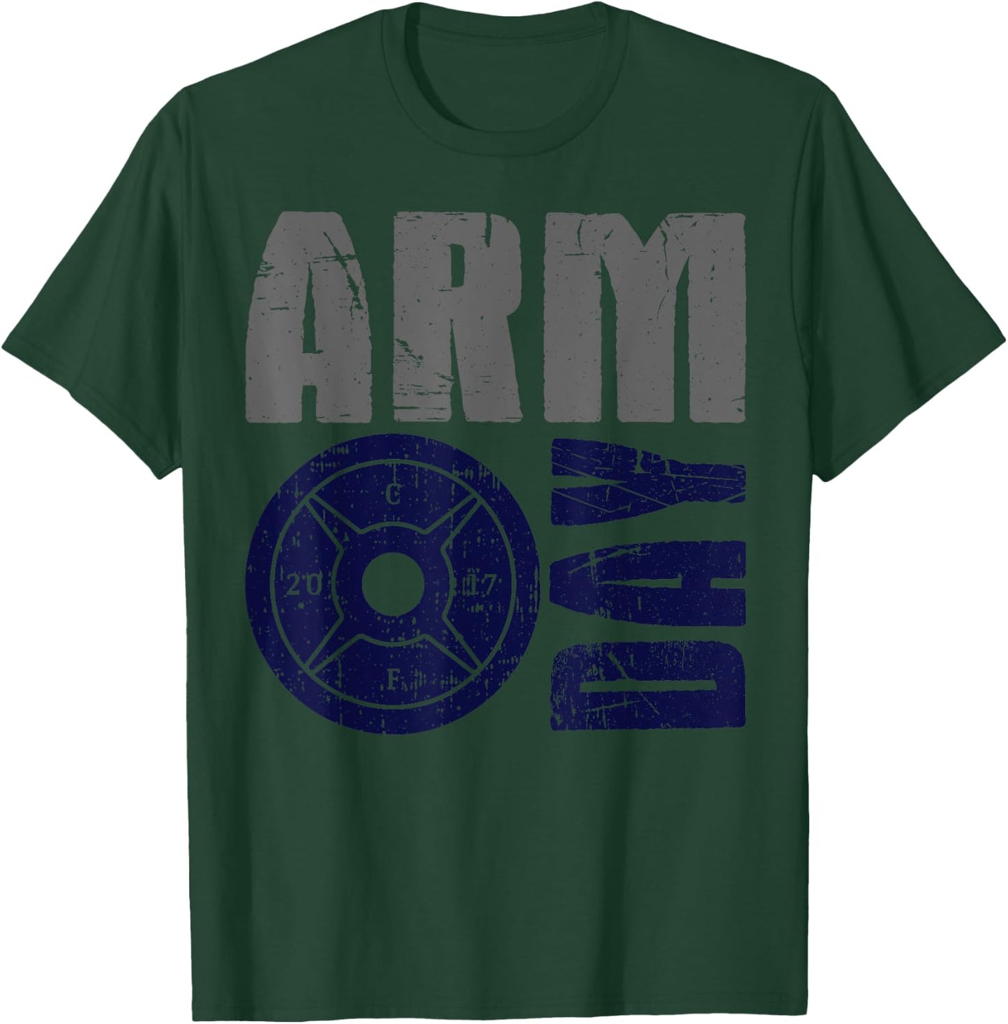 Arm Day Biceps and Triceps Gym Rat T-Shirt - T-Shirt | Forest