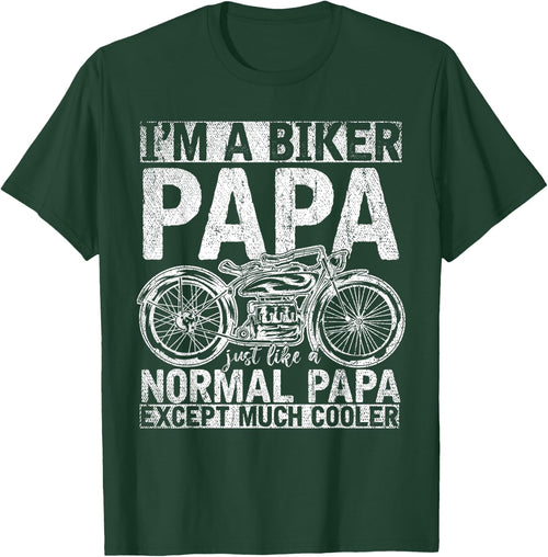 Motorcycle Biking Grandpa Retirement Bike Papa Biker