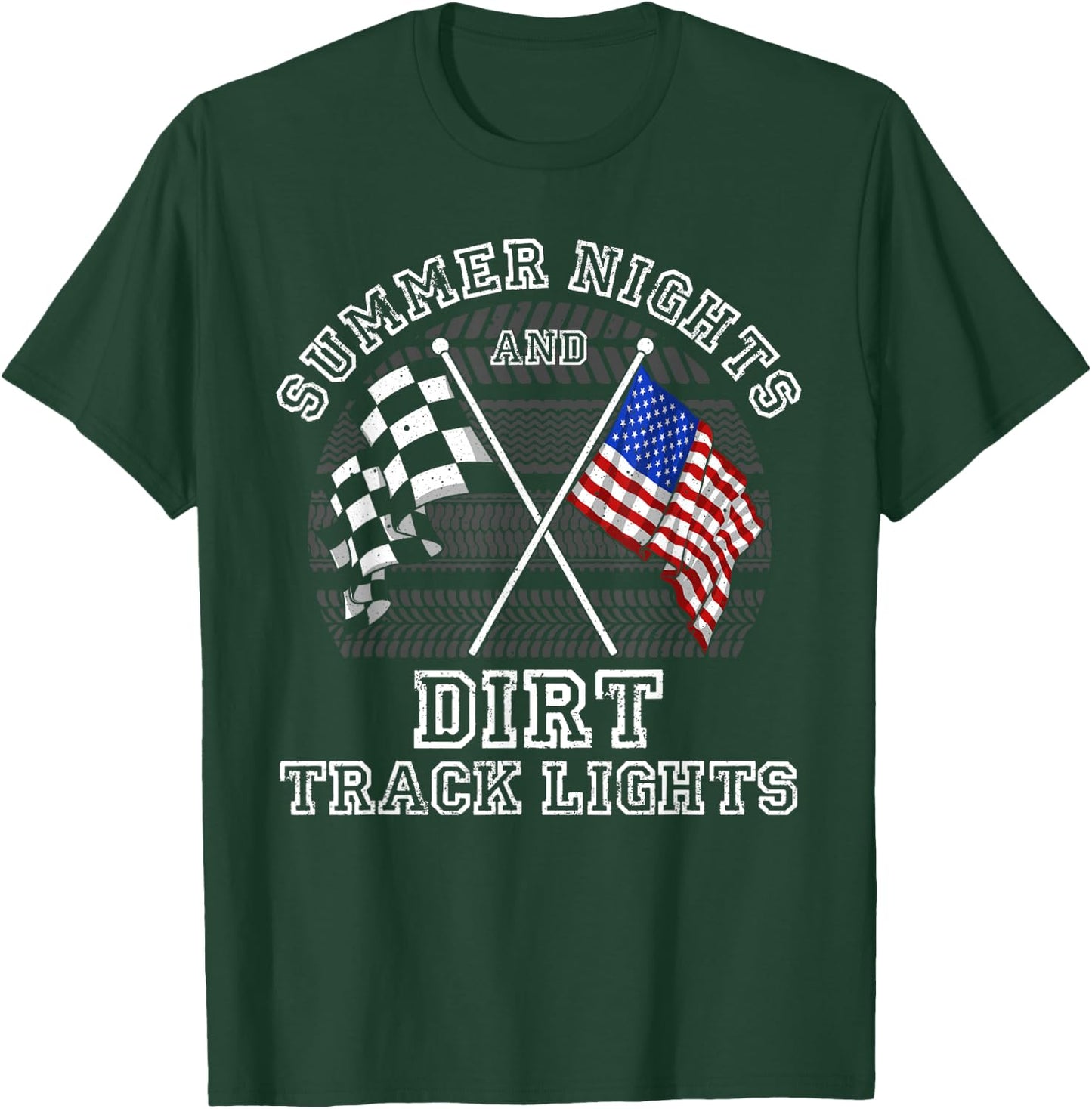 Funny Dirt Racing Gift Women Cool Dirt Track Racing T-Shirt - T-Shirt | Forest
