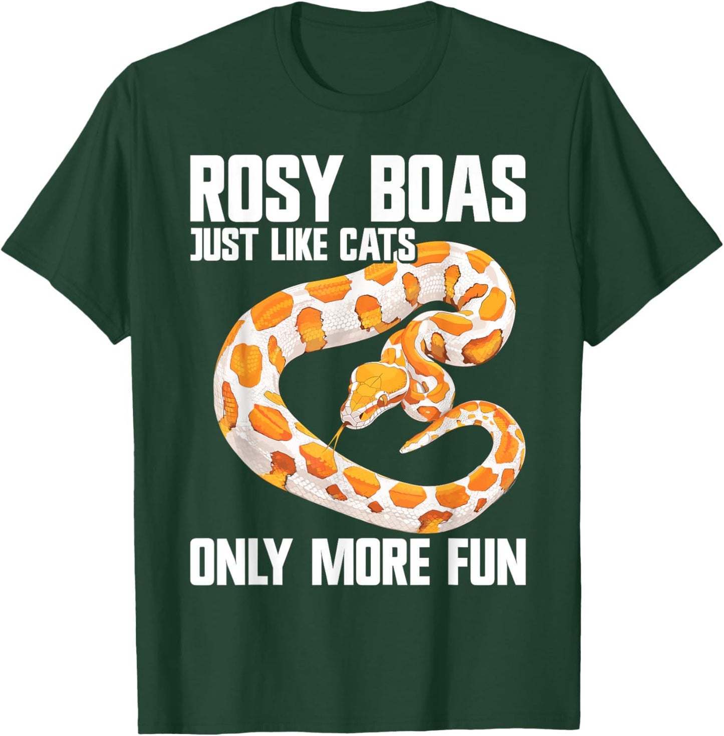 Rosy Boa Snake Accessories Plush Snake Heart Rosy Boa T-Shirt - T-Shirt | Forest