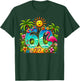 Aloha 60th Birthday Hawaiian Beach Hibiscus Tropical Party Men Women T-Shirt - T-Shirt | Forest