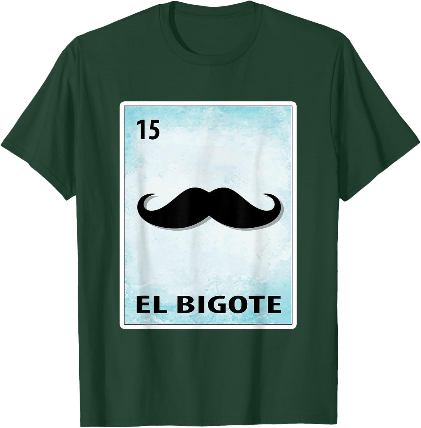 El Bigote Mexican Mustache Cards T-Shirt - T-Shirt | Forest