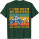 I Like Beer And Motocross And Maybe 3 People Vintage T-Shirt - T-Shirt | Forest