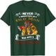 Never Underestimate Old Man Who Loves Firefighter Retired T-Shirt - T-Shirt | Forest