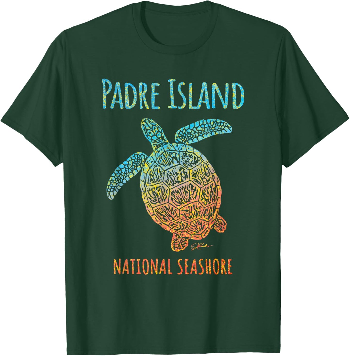 JCombs: Padre Island National Seashore, Sea Turtle, Beach T-Shirt - T-Shirt | Forest