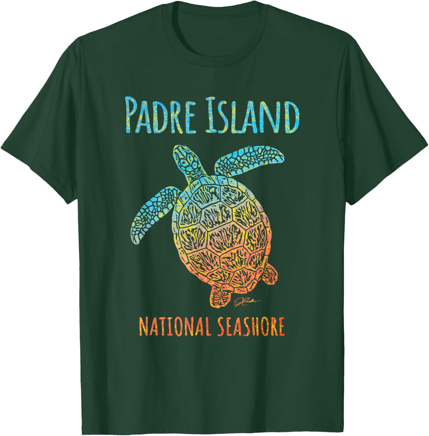 JCombs: Padre Island National Seashore, Sea Turtle, Beach T-Shirt - T-Shirt | Forest