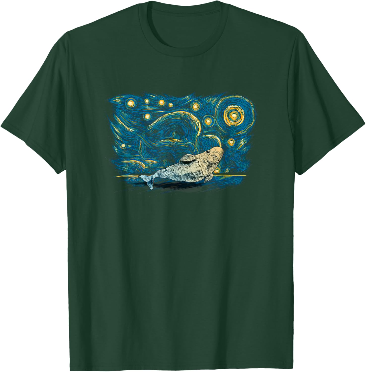 Retro Vintage Style Beluga Whale T-Shirt - T-Shirt | Forest