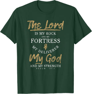 Christian Faith Gift Bible Verse Religious Prayer T-Shirt - T-Shirt | Forest