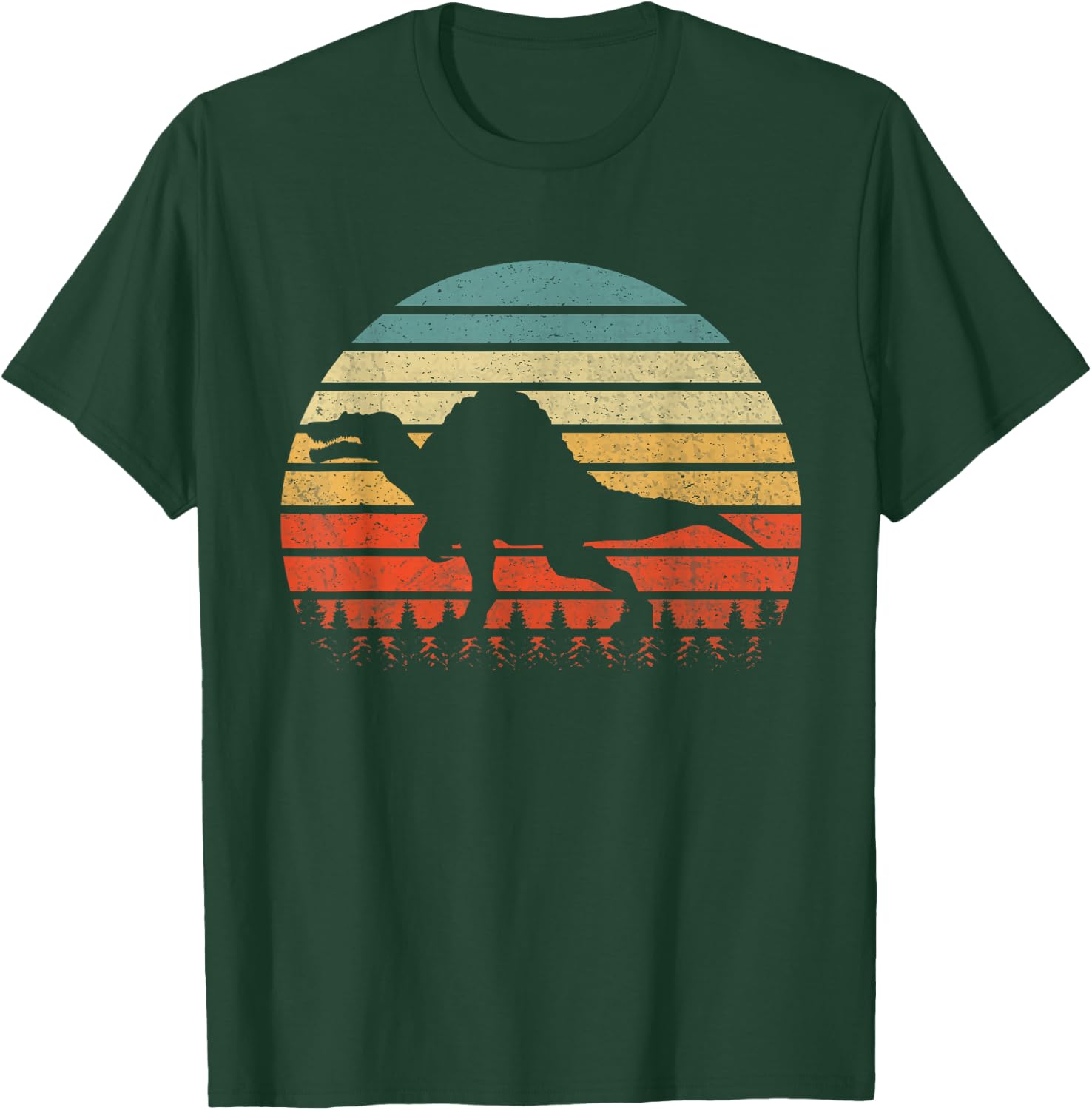 Vintage Spinosaurus Dinosaurus Sunset Retro T-Shirt - T-Shirt | Forest