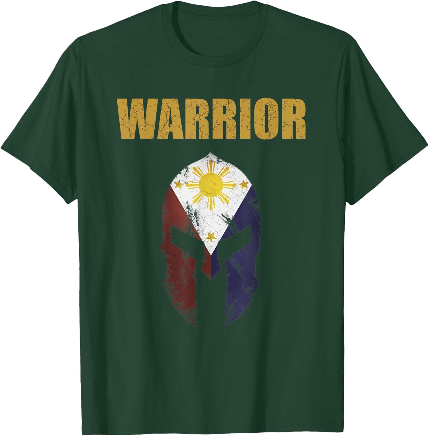 Vintage Motivational Workout Shirt-Filipino Spartan Warrior T-Shirt - T-Shirt | Forest