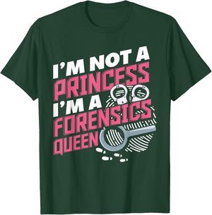 Women Funny Forensics Science Criminology Student T-Shirt - T-Shirt | Forest