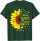 Christian Bible Verse Gifts Women Teen Girls Cute Sunflower T-Shirt - T-Shirt | Forest
