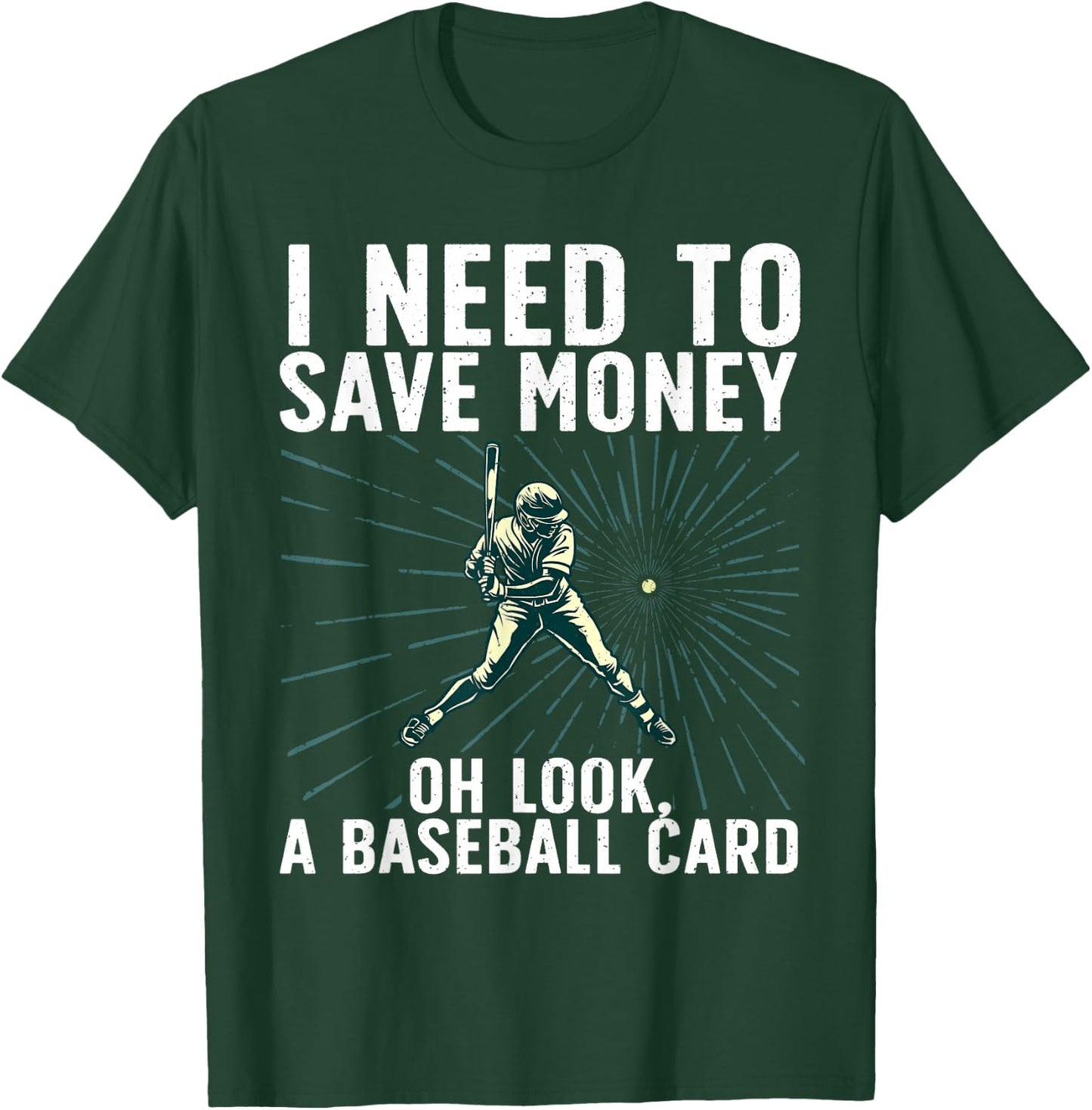 Cool Baseball Card Women Baseball Card Collecting T-Shirt - T-Shirt | Forest