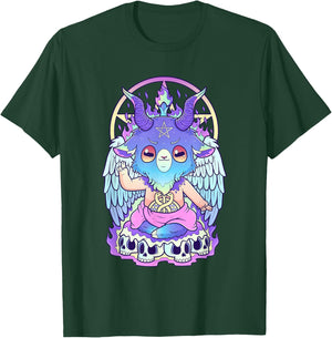 Kawaii Pastel Goth Cute and Scary Baphomet Occult T-Shirt - T-Shirt | Forest