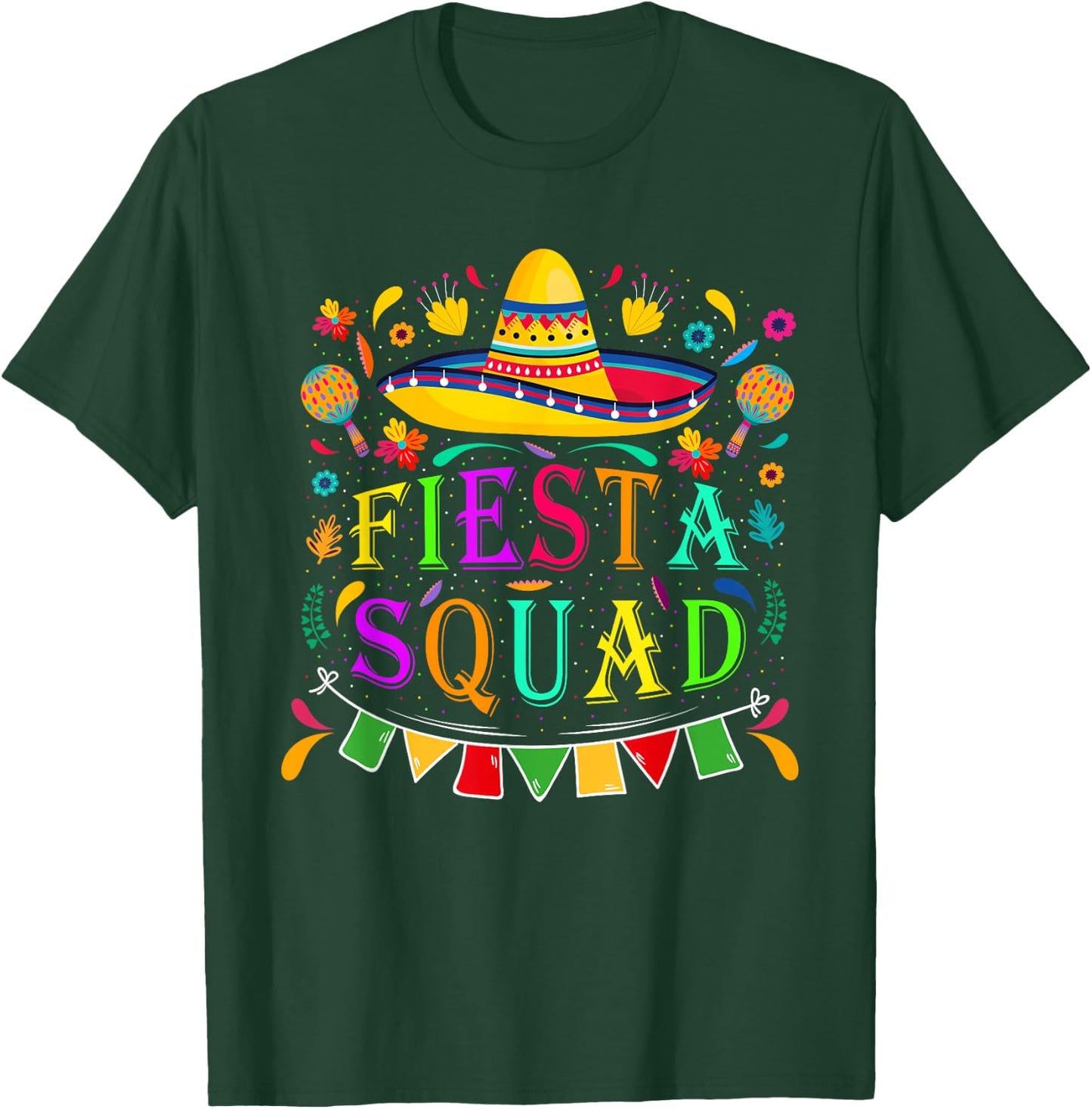 Cinco de Mayo Fiesta Squad Mexican Party Cinco de Mayo Squad T-Shirt - T-Shirt | Forest