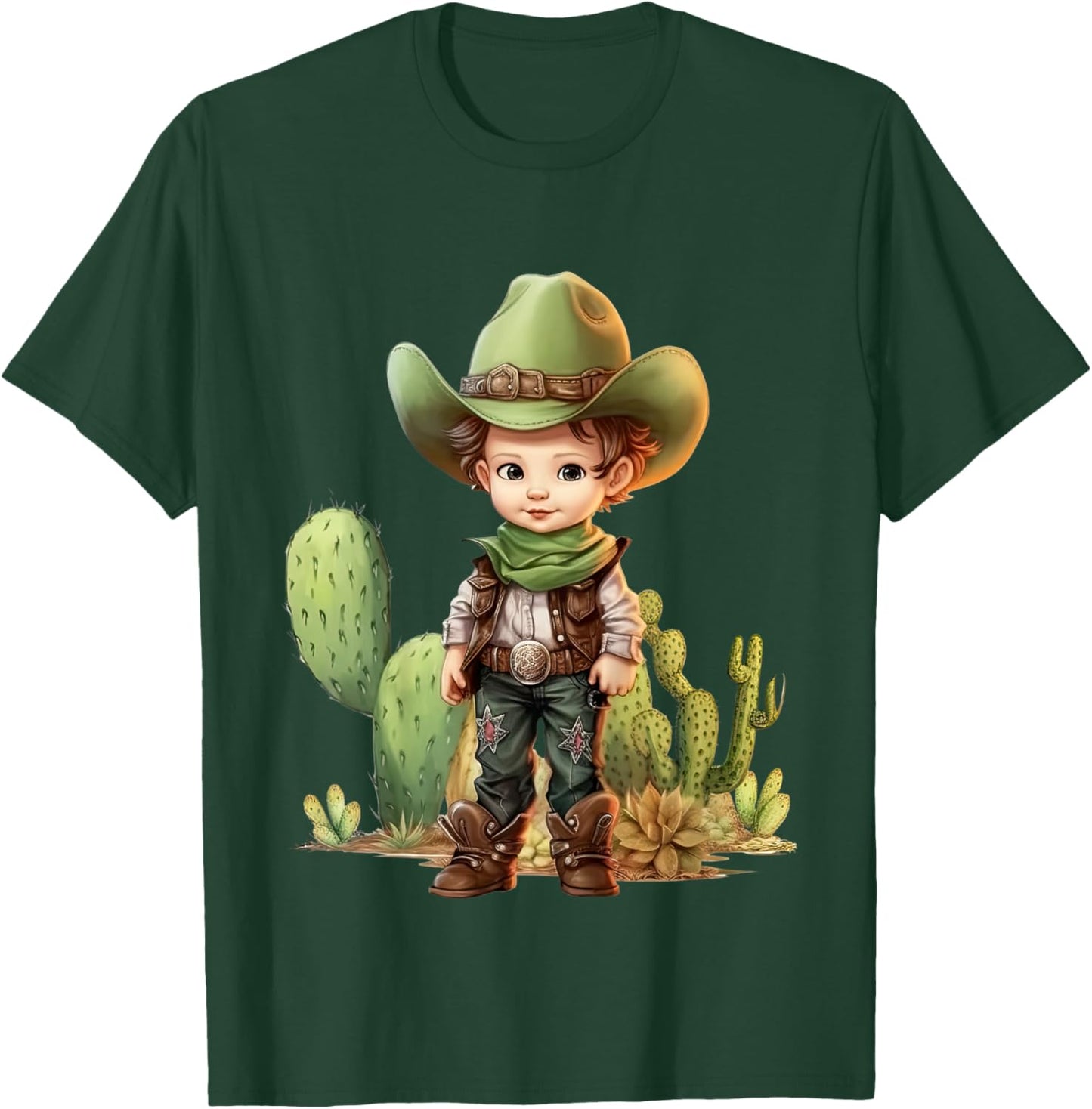 Kids Little Buckaroo Cowboy T-Shirt - T-Shirt | Forest