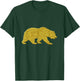 Bear Vintage Golden Retro Animal Symbol T-Shirt - T-Shirt | Forest