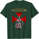 A Warrior of Christ Knights Templar Distressed Cross T-Shirt - T-Shirt | Forest