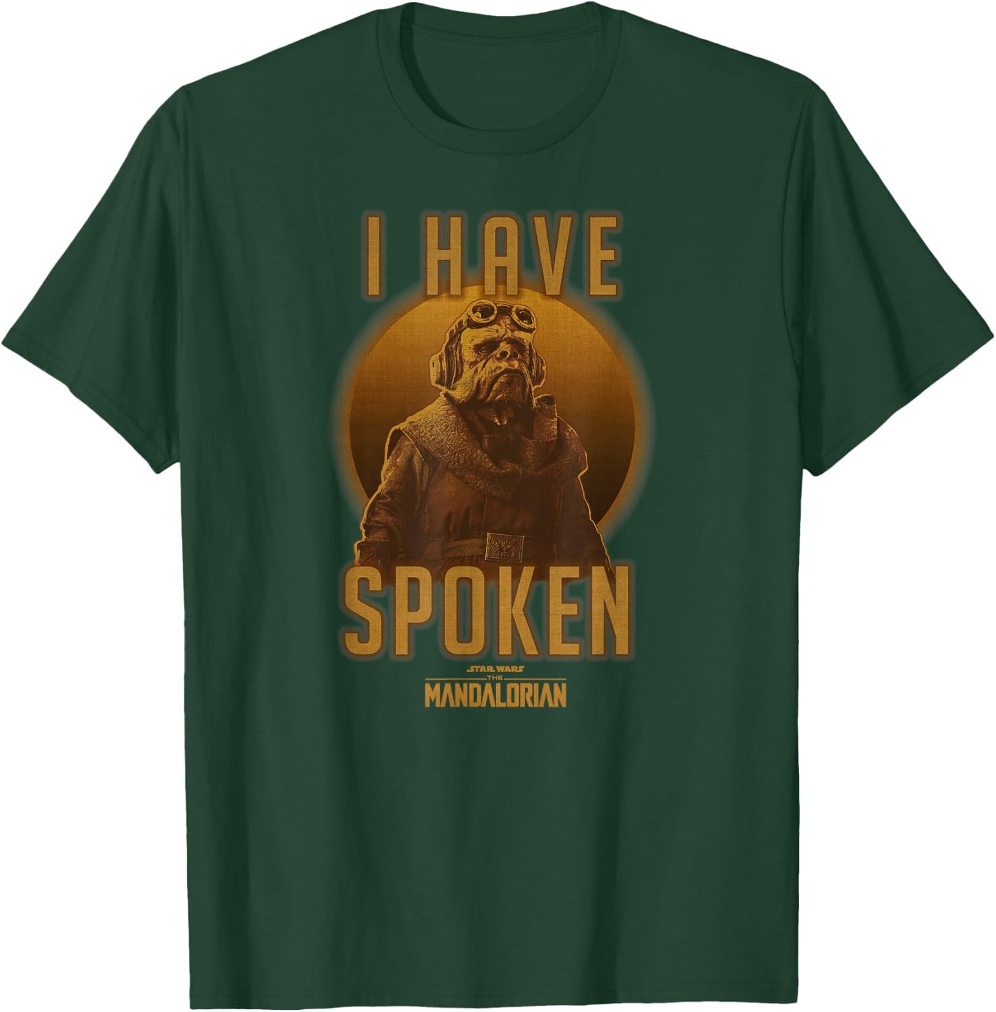 Star Wars The Mandalorian Kuiil I Have Spoken Circle T-Shirt - T-Shirt | Forest