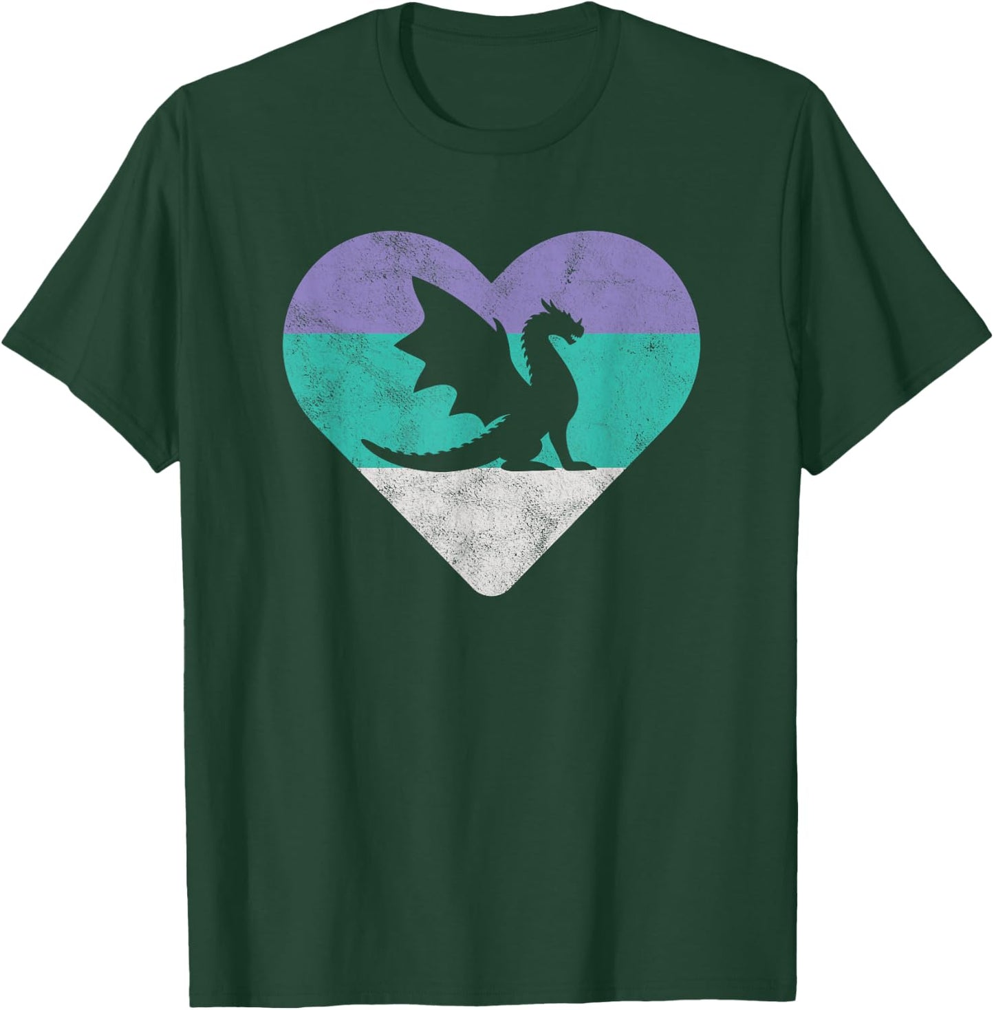 Dragon Retro Gift or Girls T-Shirt - T-Shirt | Forest