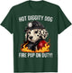 Fire Pup Day - Hot Diggity Dog – Fire Pup on Duty! T-Shirt - T-Shirt | Forest