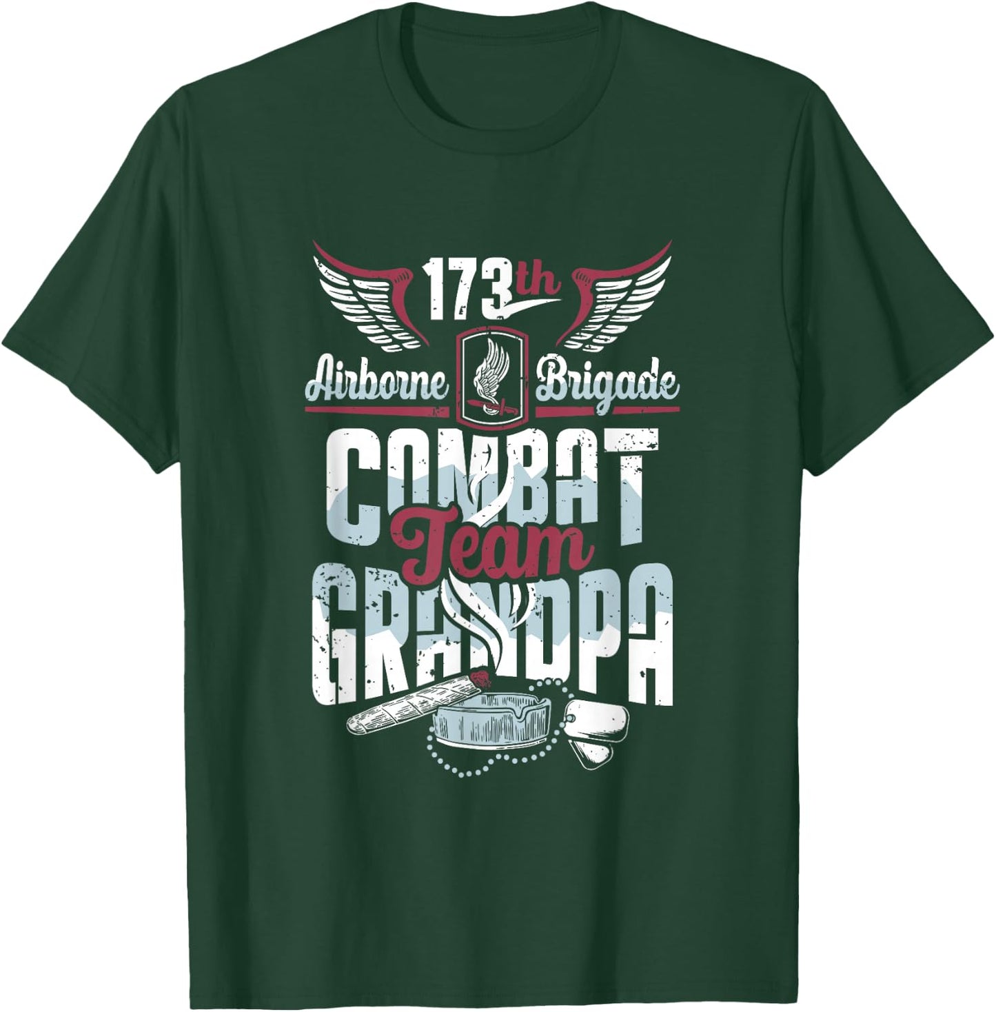173rd Airborne Brigade Combat Team Grandpa T-Shirt - T-Shirt | Forest